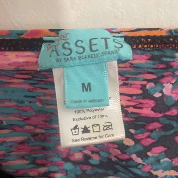 Love your assets M purple blue pink tankini swimwear - Picture 3 of 3